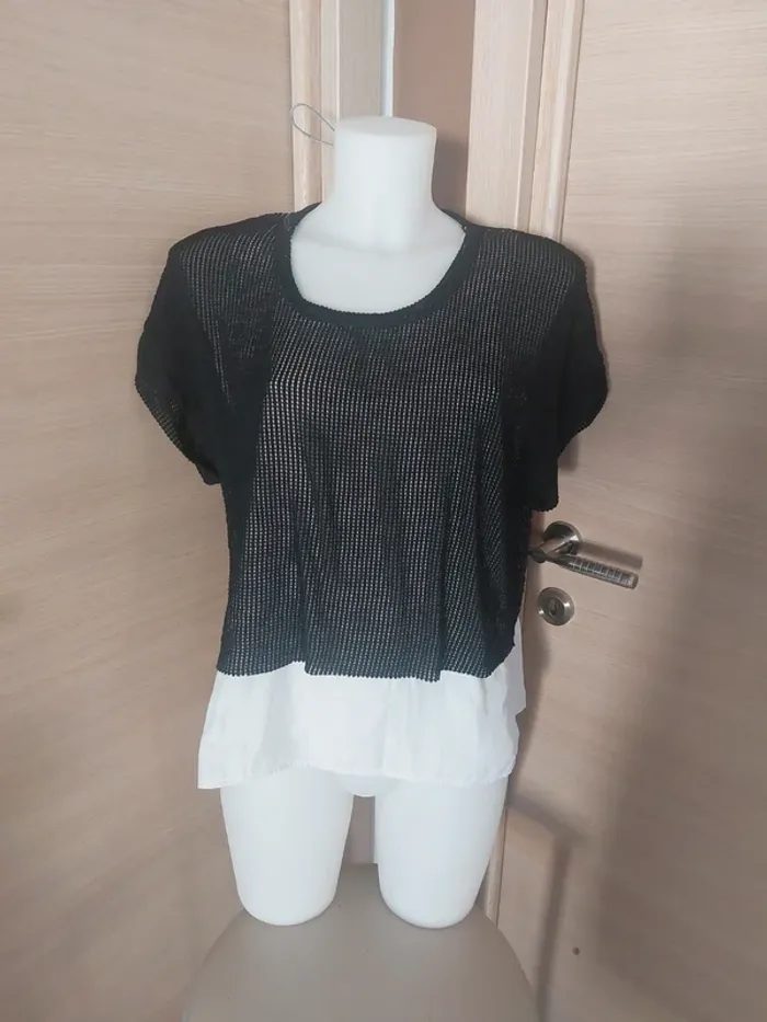 Tee-shirt filet noir