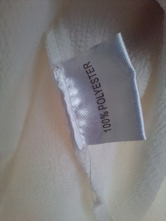 Blouse fluide sans manches crème taille M - photo numéro 7