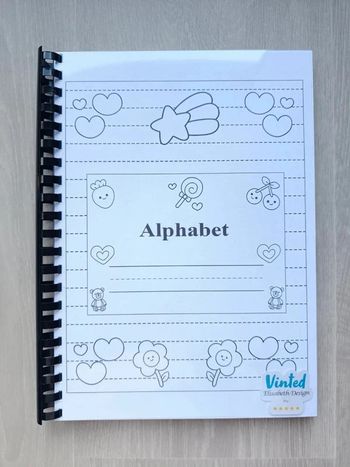 Grand livret d'écriture A4 de l'alphabet