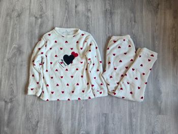 Pyjama chaud vovo à coeurs rouges - taille s