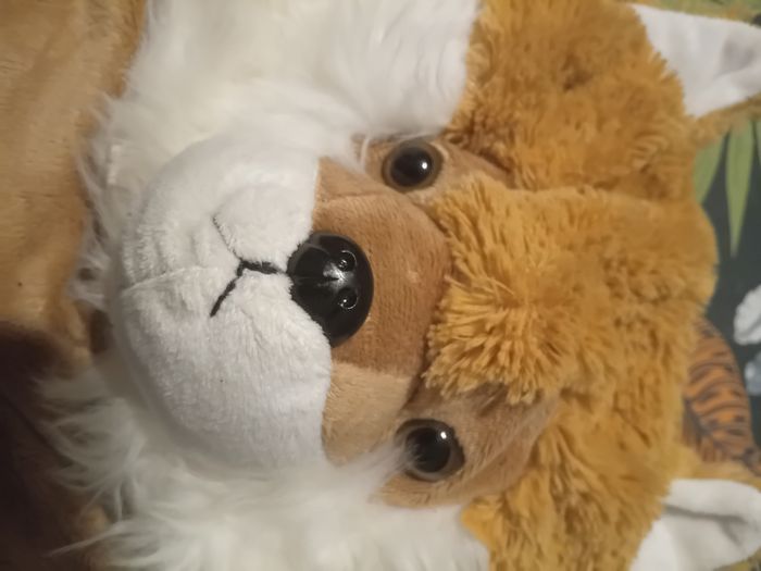 Bonnet renard peluche avec pompons - photo numéro 3