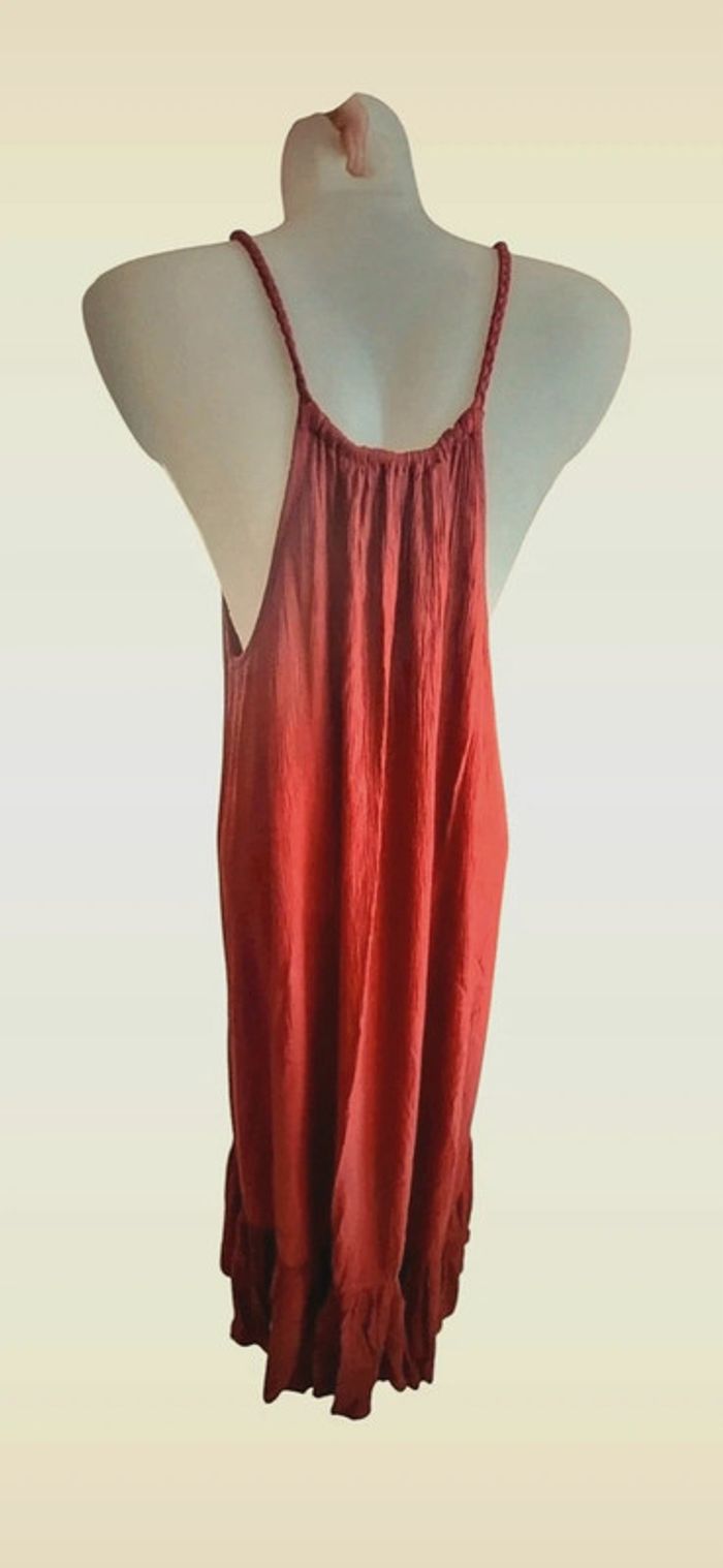 Robe longue orange corail. Du 42 au 46. État neuf 🥰 - photo numéro 4