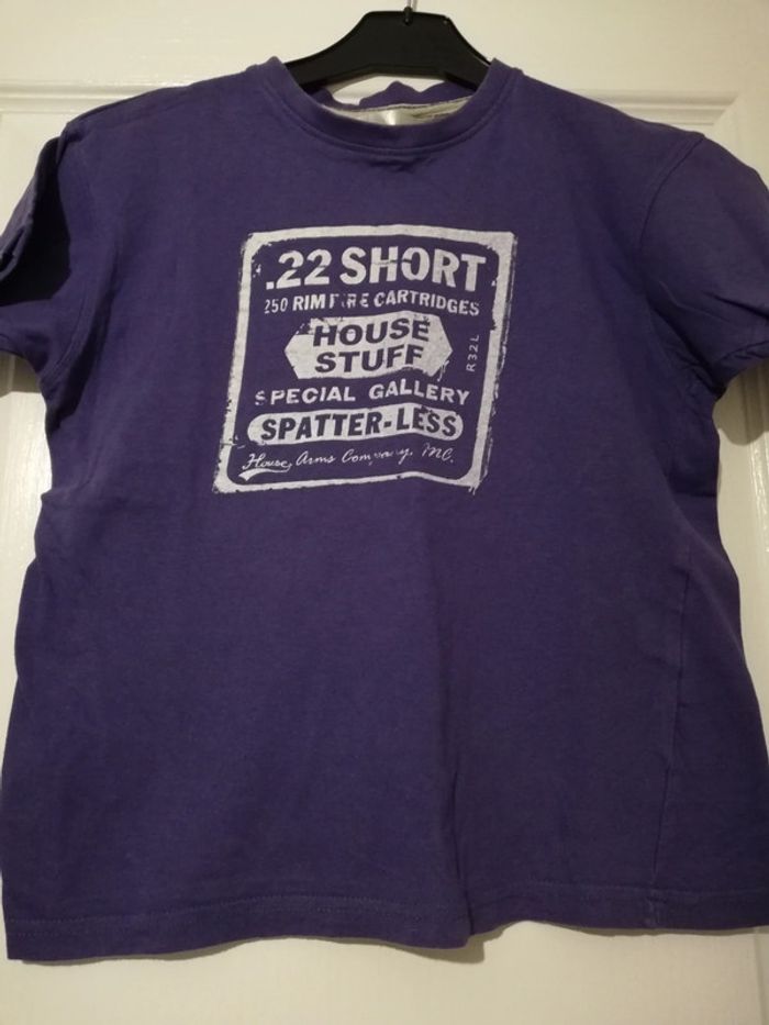 Tee-shirt violet 8 ans