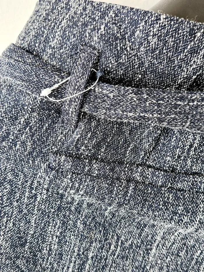 Pantalon Next Femme Taille 38 - Look Jean Effet Chiné Bleu - photo numéro 4