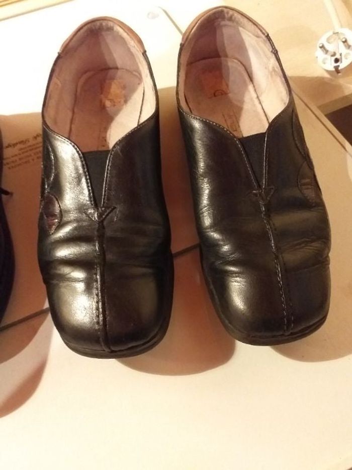 chaussures basses en cuir