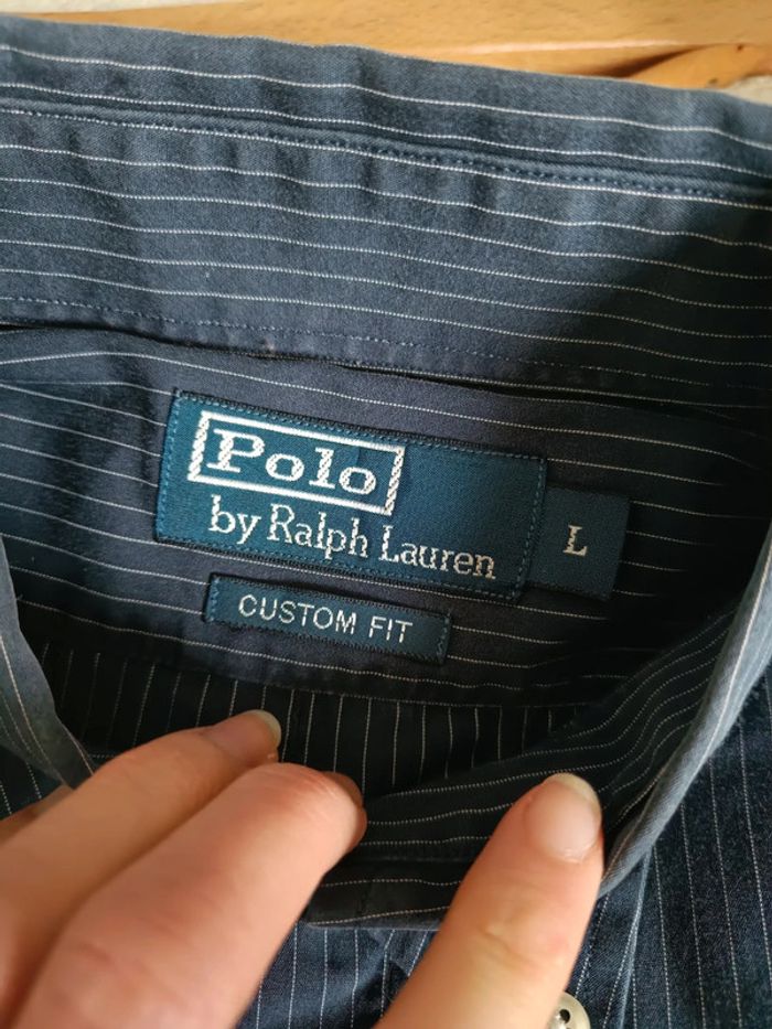 Chemise Ralph Lauren bleu marine - photo numéro 3