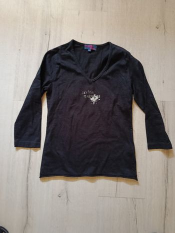 Tee-shirt manches 3/4 marque pastille menthe taille 38
