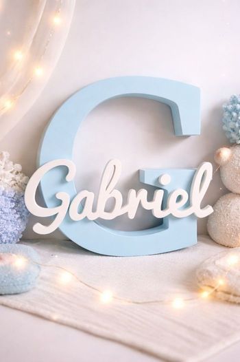 Lettre déco XL personnalisée Enfant | Décoration Chambre Bébé | Cadeau de Naissance