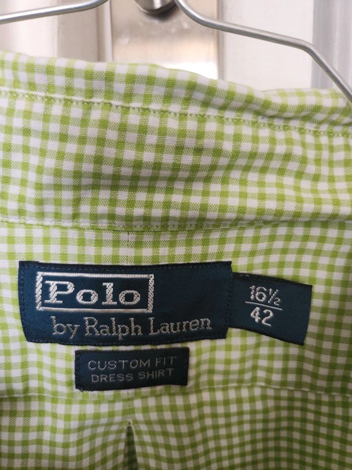 Chemise manche longue Ralph lauren verte taille 42 - photo numéro 4