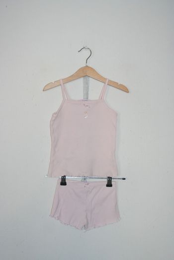 Pyjashort rose clair Rose Guimauve 4/5 ans