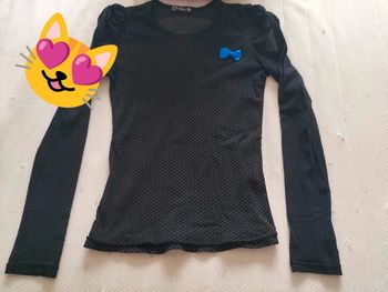Pull fin noir jeux câlins 14 ans
