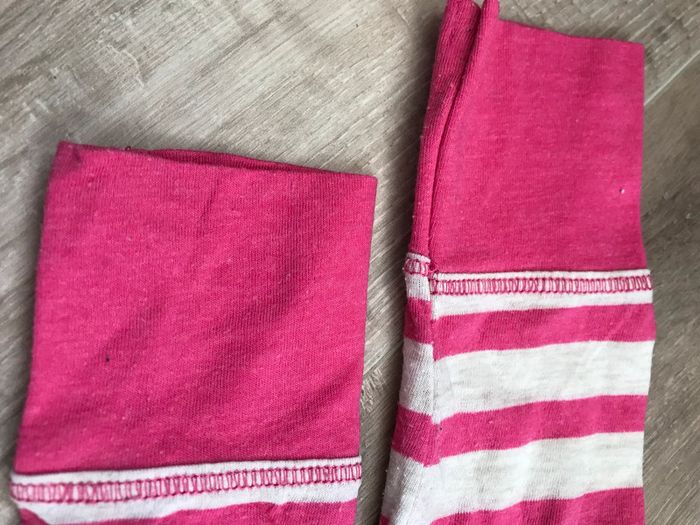 Tee shirt rayures roses - photo numéro 4