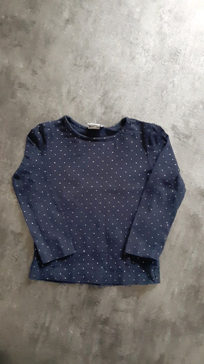 T-shirt manche longue fille 100% coton