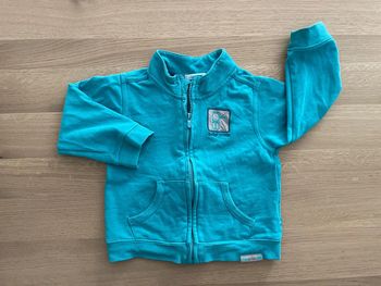 Gilet zippé turquoise 23 mois obaibi