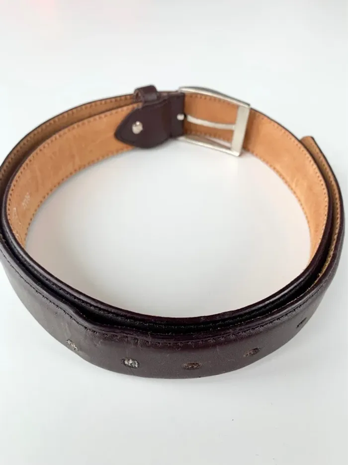 Ceinture marron véritable cuir - 111cm - photo numéro 6
