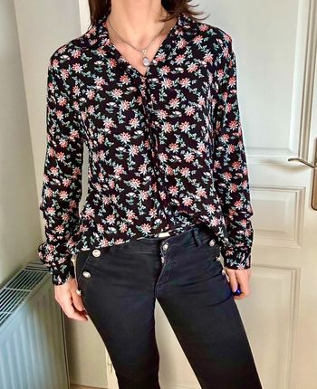 Très belle blouse , chemisier à fleurs Promod taille 38 , M , 2