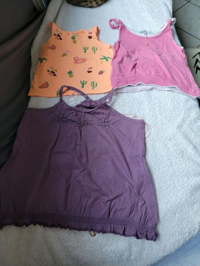 Lot de 7 tee-shirts été fille 4 ans - photo numéro 2