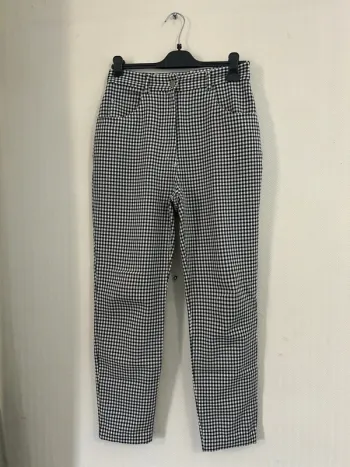 Pantalon à carreaux femme