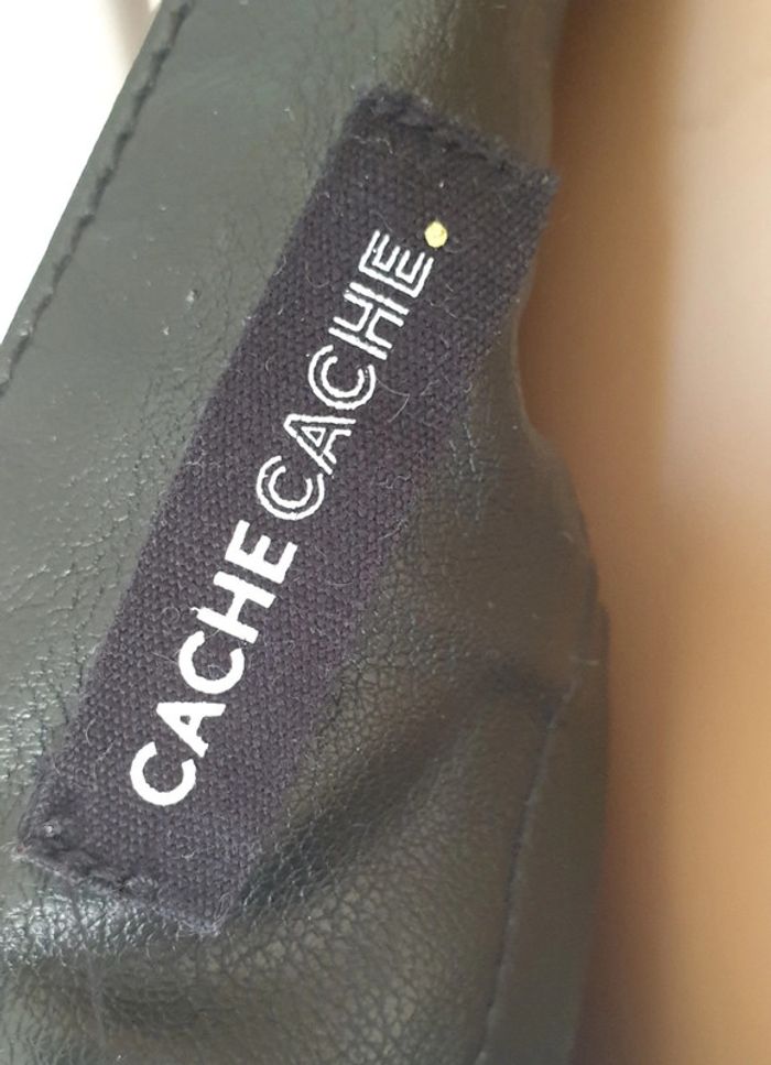 💜 Jupe-short trapèze simili cuir
taille S 36 Cache Cache #emyfleury_36femme - photo numéro 7