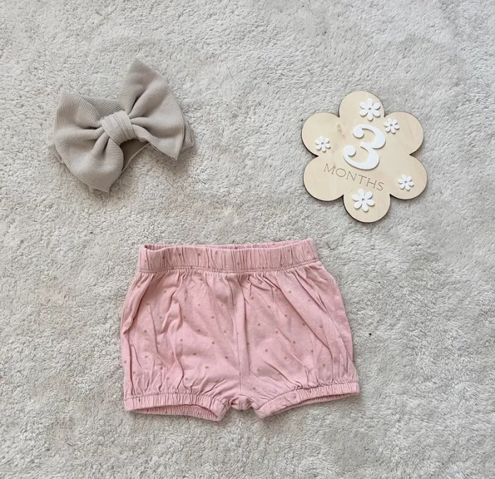 Lot 2 shorts 3 mois fille - photo numéro 2