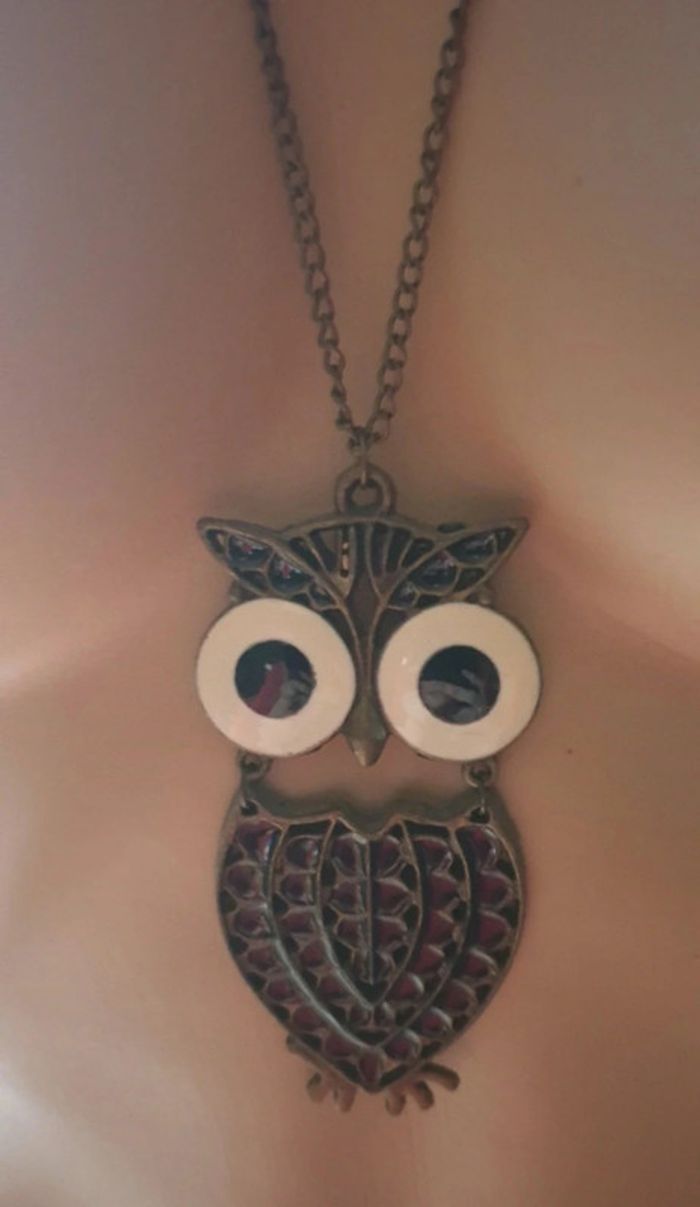 🩷 Collier hibou #emyfleury_bijoux - photo numéro 2