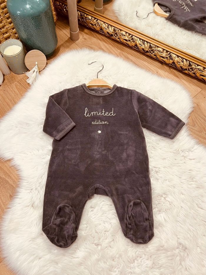 Taille 3 mois pyjama velours garçon Kiabi * lilited * 💙