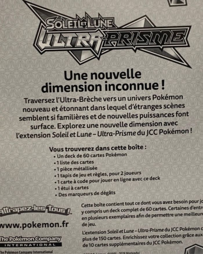 Deck Pokémon S&L Ultra Prisme Carchakrok neuf scellé - photo numéro 5