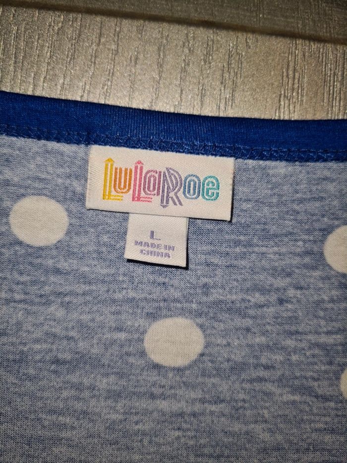 Robe à pois bleue taille L lularose - photo numéro 2