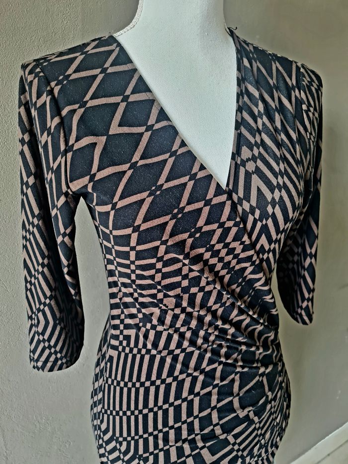 Robe cache-cache manche 3/4 - photo numéro 5