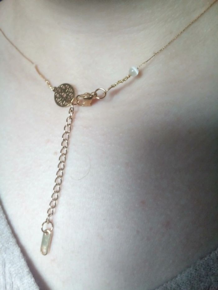 Collier sautoir avec pierres naturelles semi précieuses - photo numéro 8