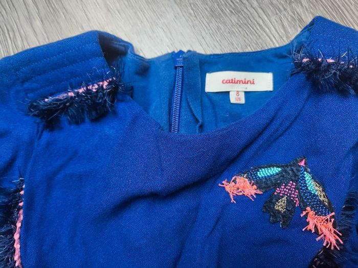 Robe bleu roi Catimini 8 ans 👗 neuve - photo numéro 3