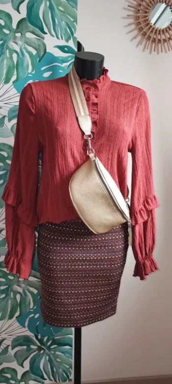 Blouse fluide terra cota taille 36/38