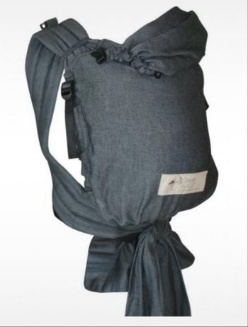 Porte-bébé demi-boucle réglable de manière optimale en graphite