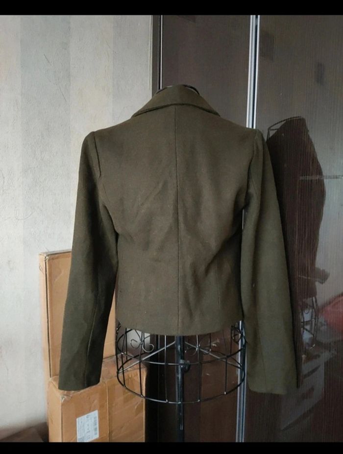 Veste blazer en kaki de mi-saison, printemps automne - photo numéro 2
