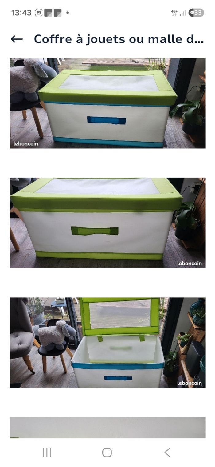 Malle de rangement/coffre à jouets Ikea