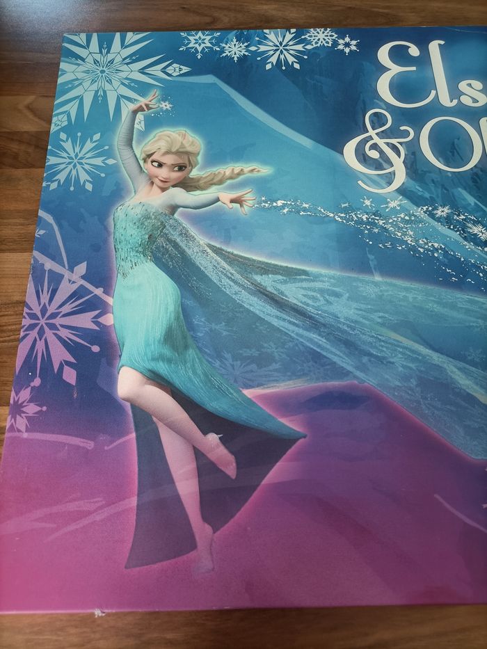 Cadre phoforescent Reine des Neiges bleu Elsa et Olaf - photo numéro 9