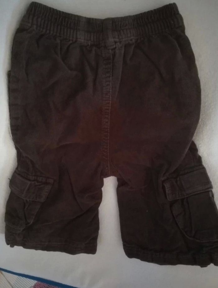 Pantalon velours Obaïbi 6 mois garçon - photo numéro 2