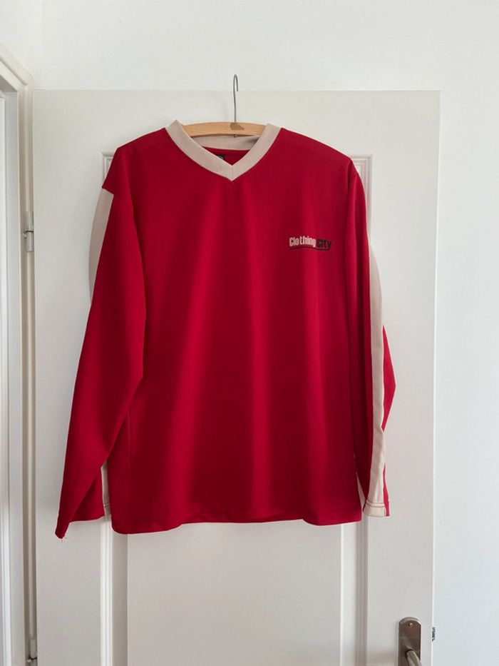 Haut manches longues rouge homme