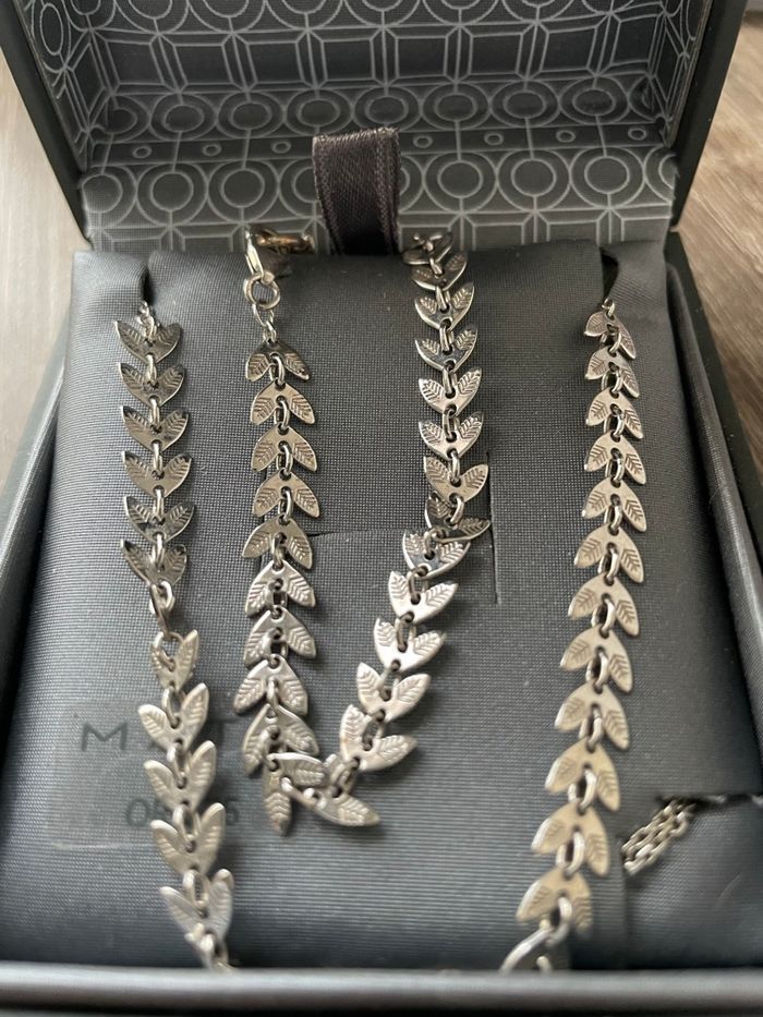 Parure en argent massif