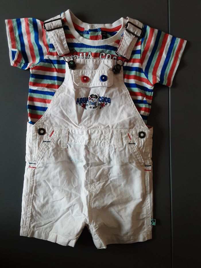 Ensemble salopette tshirt