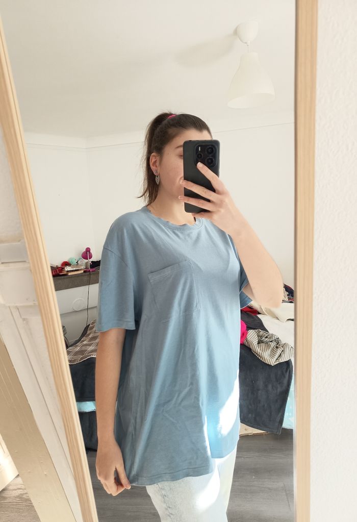 👕 T Shirt Basique Bleu - Unisexe - XL Relaxed / Kiabi