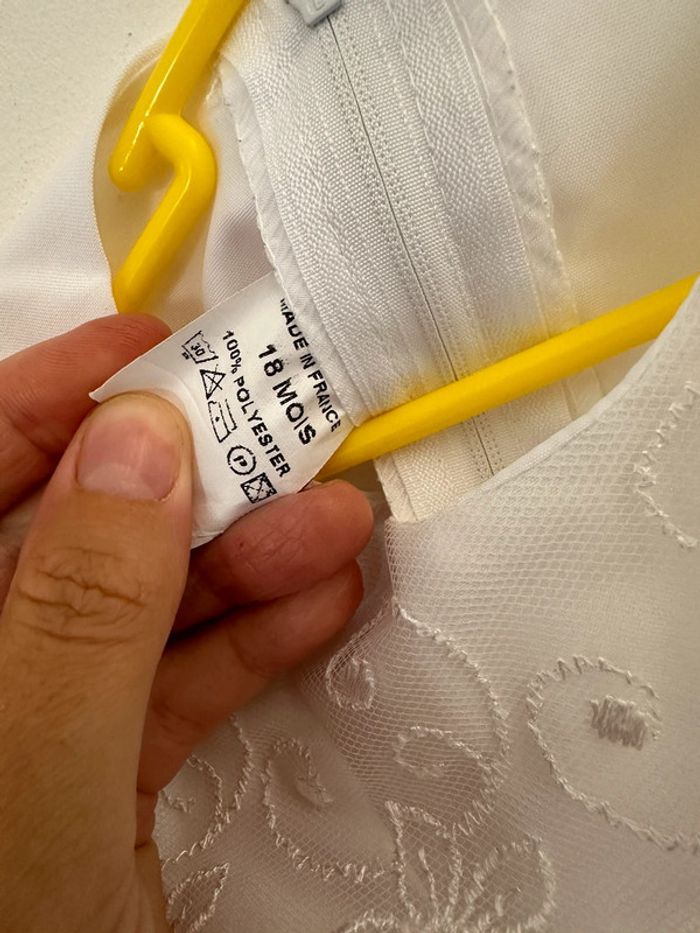 Robe de cérémonie fille blanche 18 mois - photo numéro 6