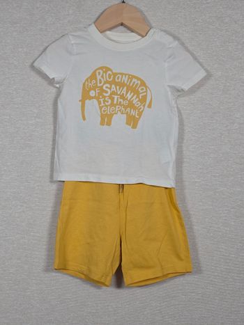 Ensemble 2 pièce t-shirt + short 23 mois 86 cm