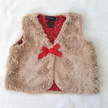 Gilet fourrure sans manche bébé fille 12 Mois Sergent Major