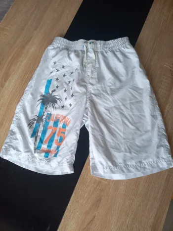 Short blanc homme M
