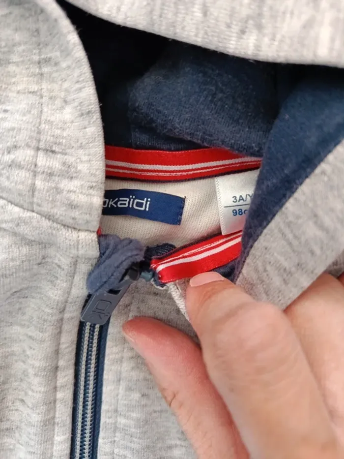 Gilet à capuche 3 ans - photo numéro 3