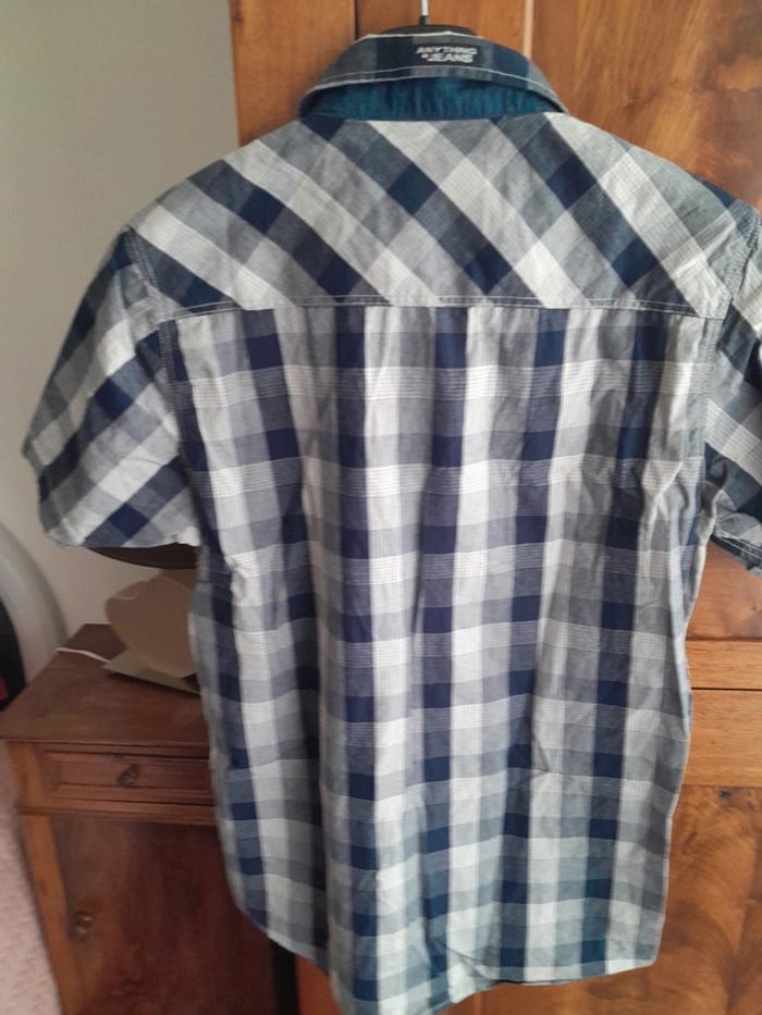 Chemise homme effet jeans - photo numéro 5