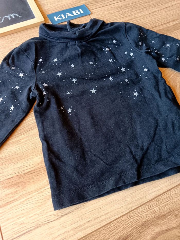 T-shirt manches longues noir Kiabi - photo numéro 3