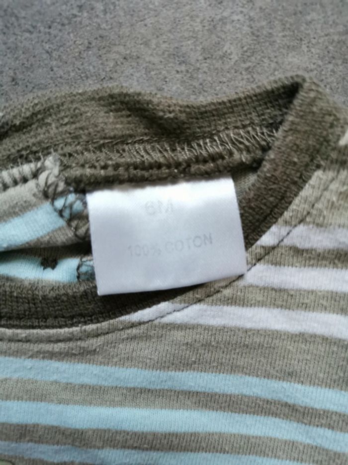 Tee-shirt manches longues 6 mois - photo numéro 2