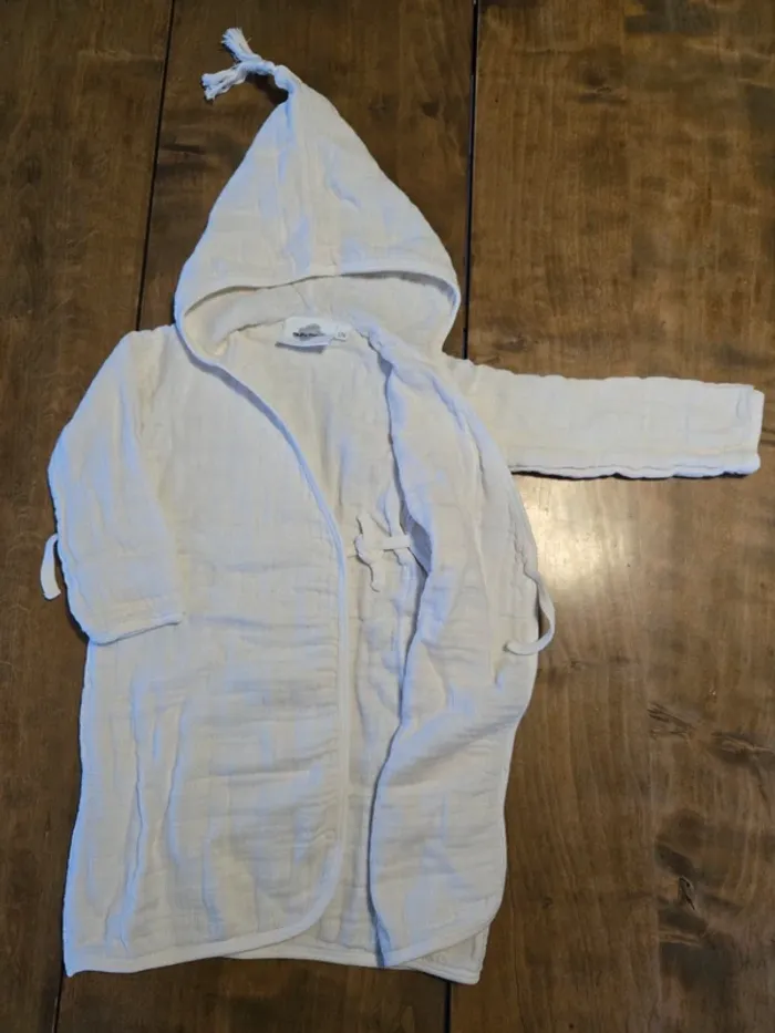 Sortie de bain à capuche Moumout’ 1 an unisexe